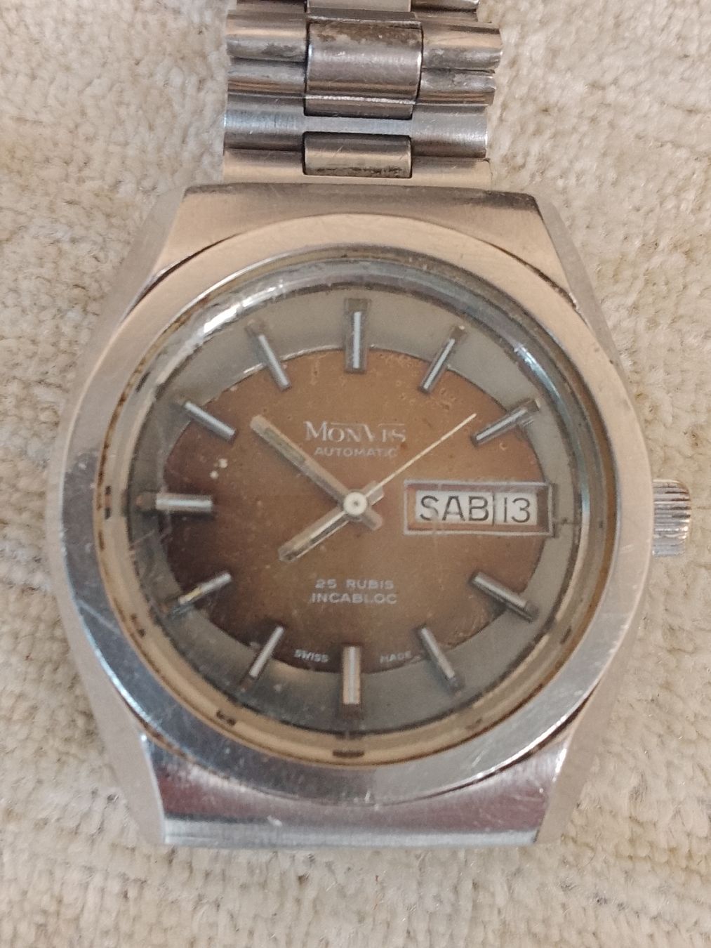 Swiss Uhren: Monvis Sub Automatic vintage 37mm läuft  – Gebraucht aus Agno von sam2608 2
