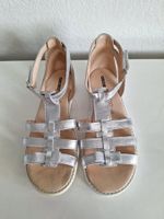 Sommer Sandalen, silber, Gr. 34, Mädchen, NEU