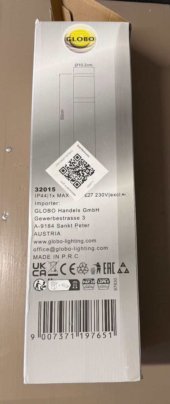 Lampade: Globo Aussenleuchte Xeloo E27, IP44, neu – Usato da Herrliberg venduto da breimman 1