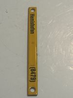 Metallschild Hemishofen (8479) gelb Marke unbekannt(S13)