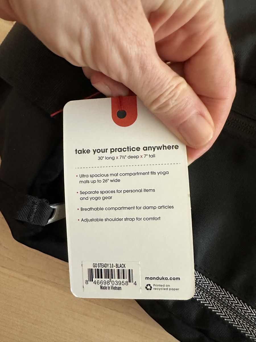 Tappetini fitness: Manduka Go Steady 4.0 Mat Carrier – Nuovo e nell'imballaggio originale da Zürich venduto da aidapo 4