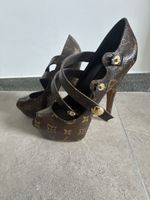 Louis Vuitton High Heels Monogram Canvas Grösse 36.5