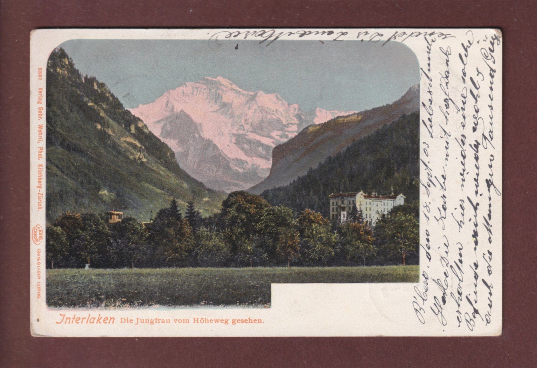Cartes postales: INTERLAKEN - Jungfrau - 1903 – D'occasion à Pully par nicecards