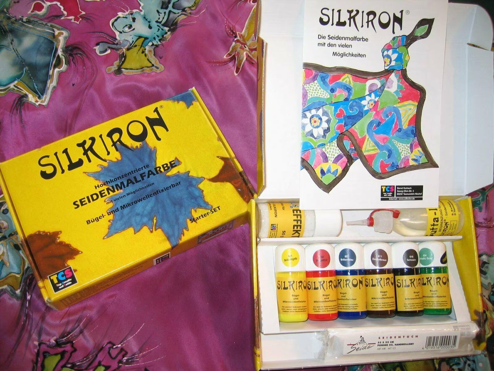 Colori: Seidenmal-SET SILKIRON – Nuovo e nell'imballaggio originale da Ebikon venduto da lin_jr8x