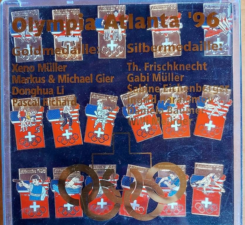 Placchette & Badge: Set mit Pin Olympia Atlanta 1996 – Nuovo (secondo la descrizione) da Bonaduz venduto da lstraumann 1