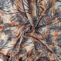 Ital. Batist Baumwolle 2.0x1.45m Palme arancione