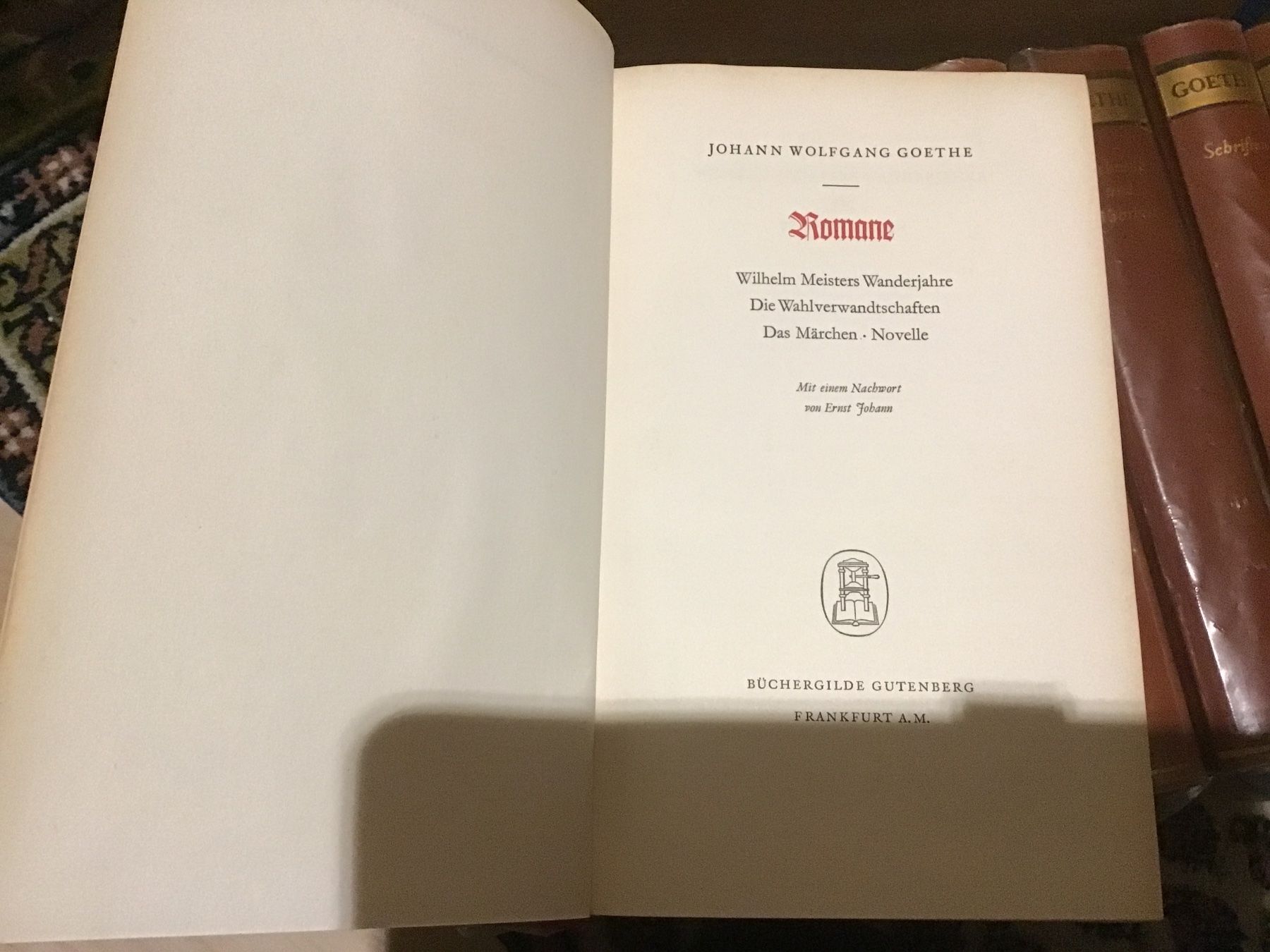 Libri: Goethe Bücher – Usato da Winterthur venduto da sune01 1