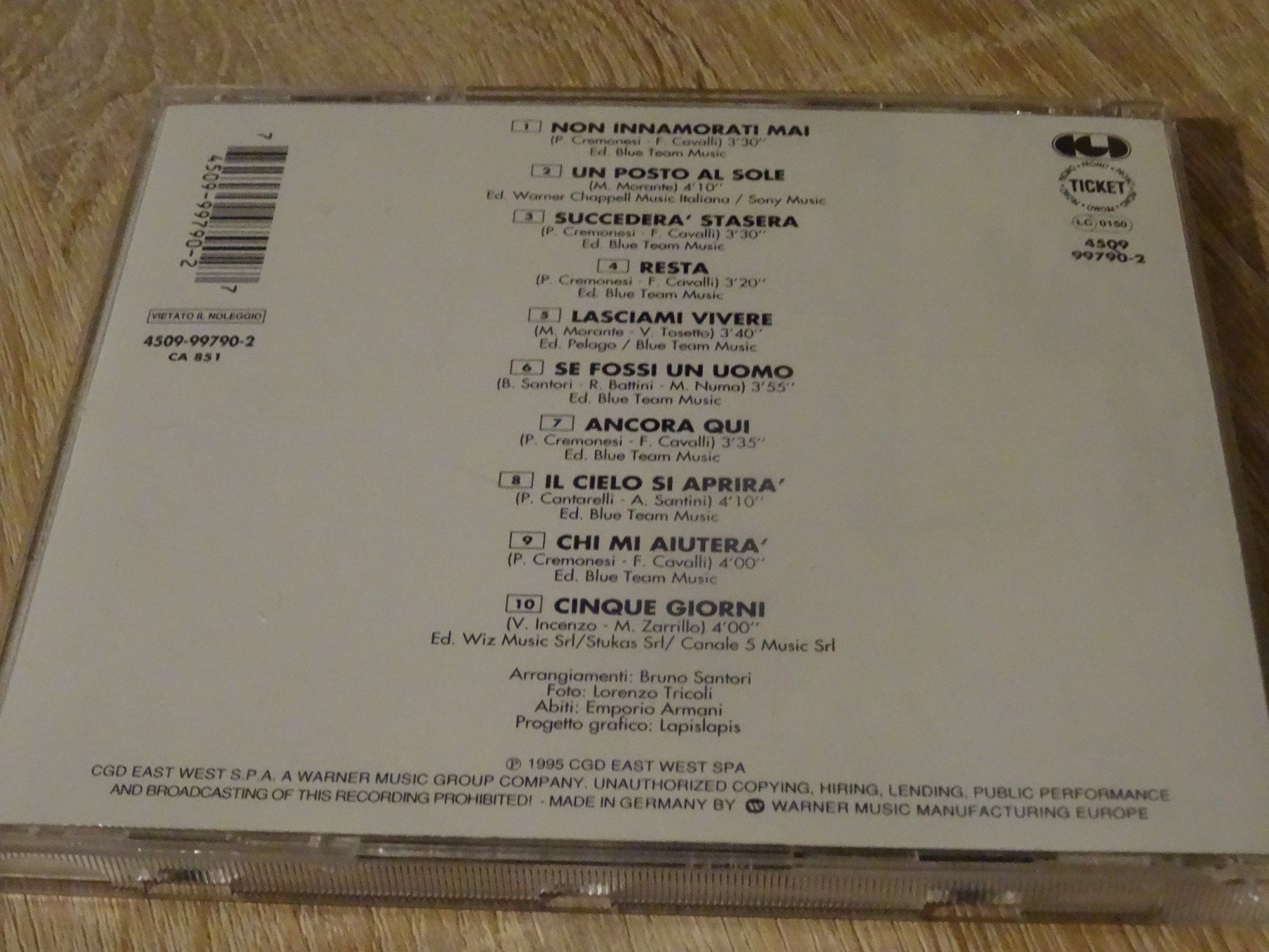 CDs: Rossella Marcone - CD – Gebraucht aus Olten von Disc-Ausverkauf 1