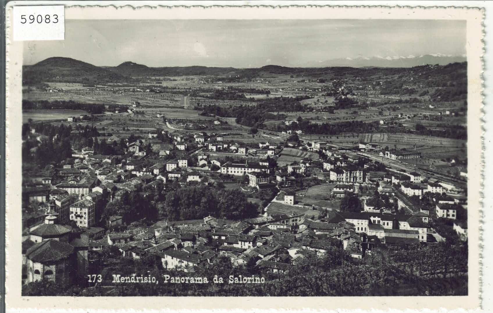 Cartoline postali: Mendrisio - Panorama da Salorino – Usato da Ettingen venduto da Kartenplanet