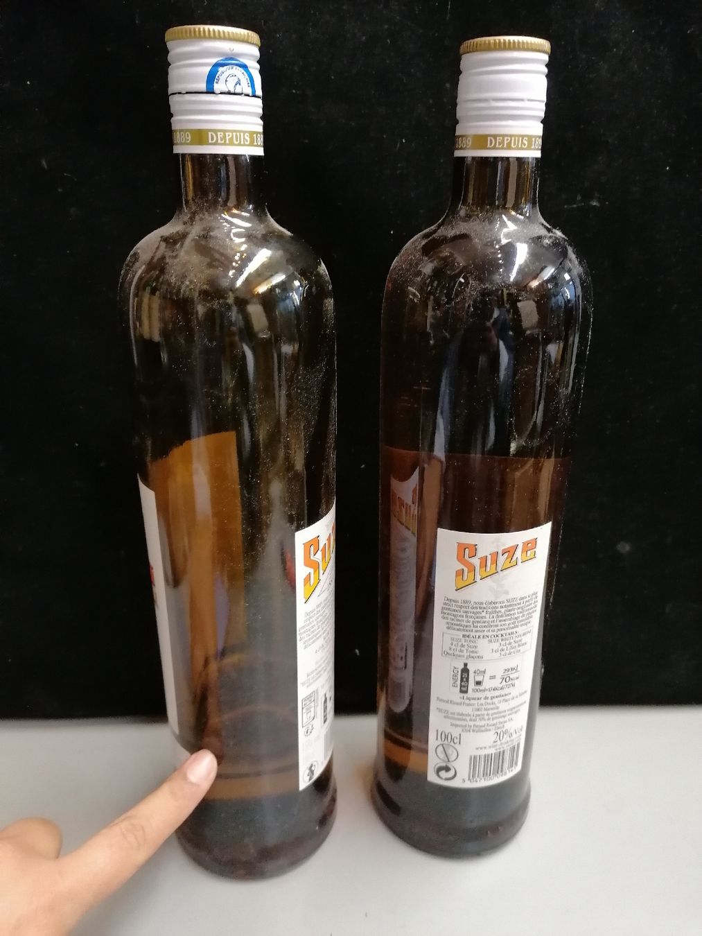 Spirituosen: 2 BOUTEILLES DE SUZE 1 ENTAMÉ 1 NEUF – Gebraucht aus Genève von Leboucheoreilles 5