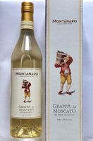 Grappa di Moscato in Originalverpackung