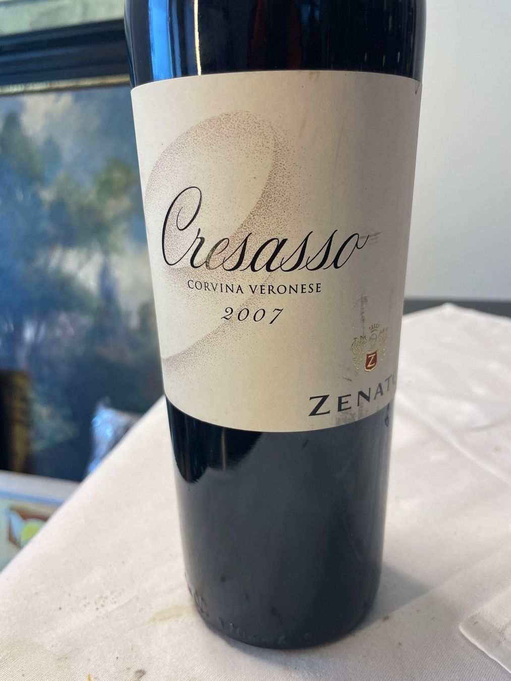Vino: Cresasso 2007 Corvina Veronese – Usato da Hölstein venduto da kolumbus1964 1