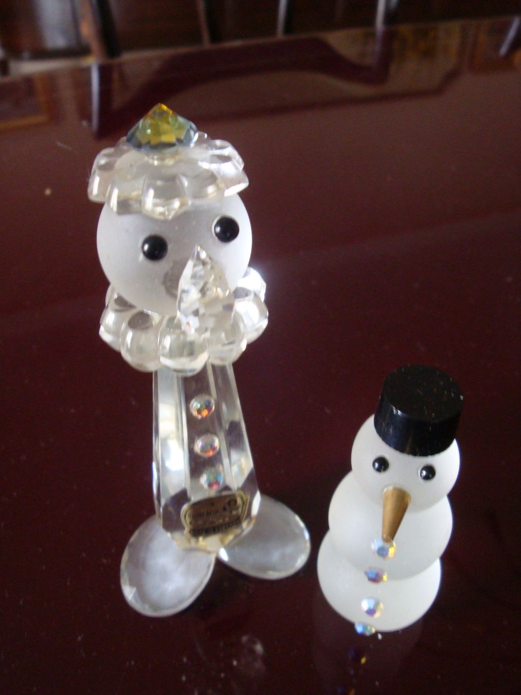 Figuren: 2 Glasfiguren, Clown und Schneemann – Gebraucht aus häusernmoos von buc_8ftk