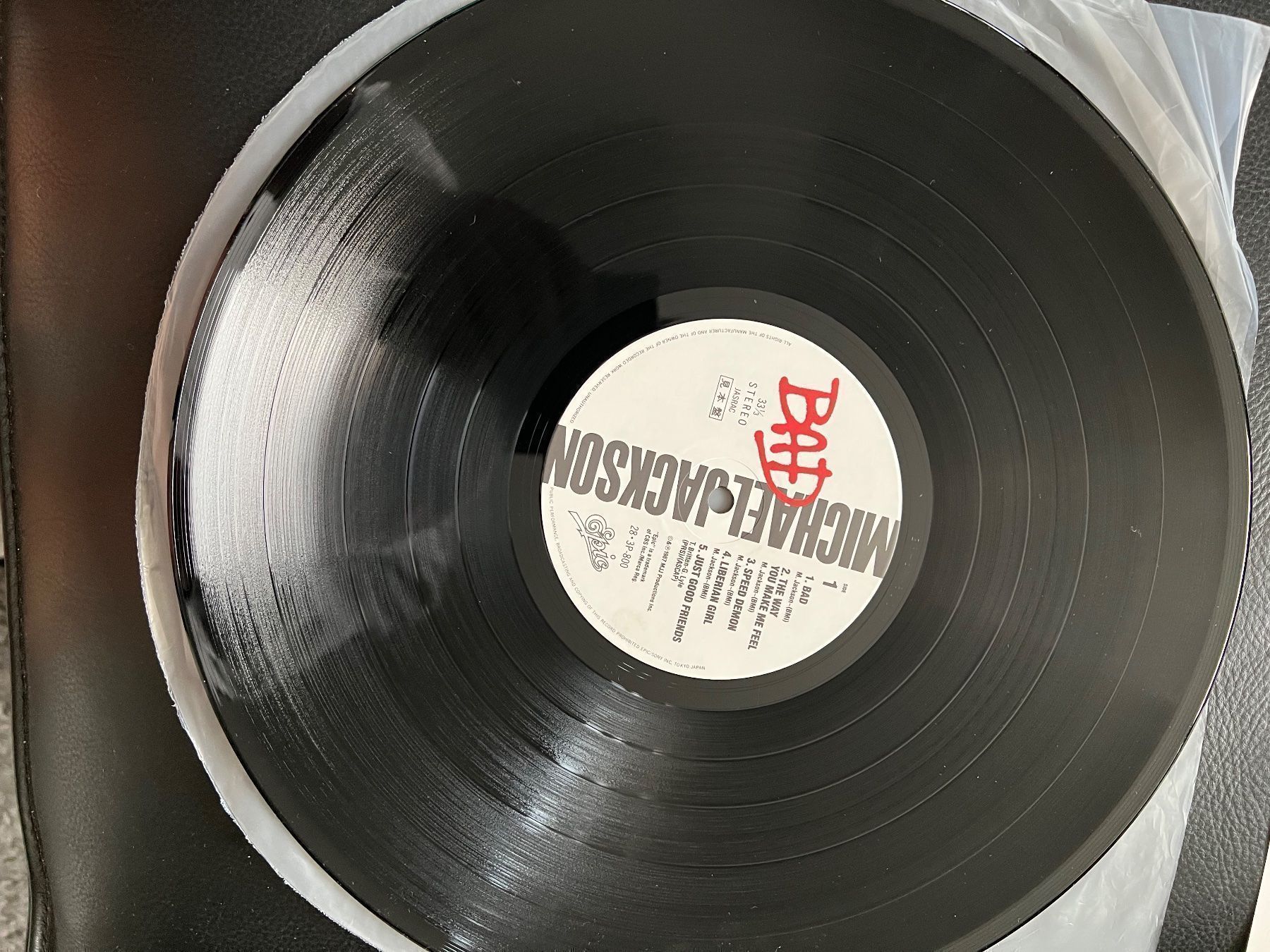 Schallplatten: Michael Jackson -BAD -Vinyle Promo Japon – Neu (gemäss Beschreibung) aus Le Lignon von Aladdin67 4