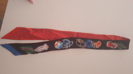 Louis vuitton silk monogram sticker world tour bb bandeau
