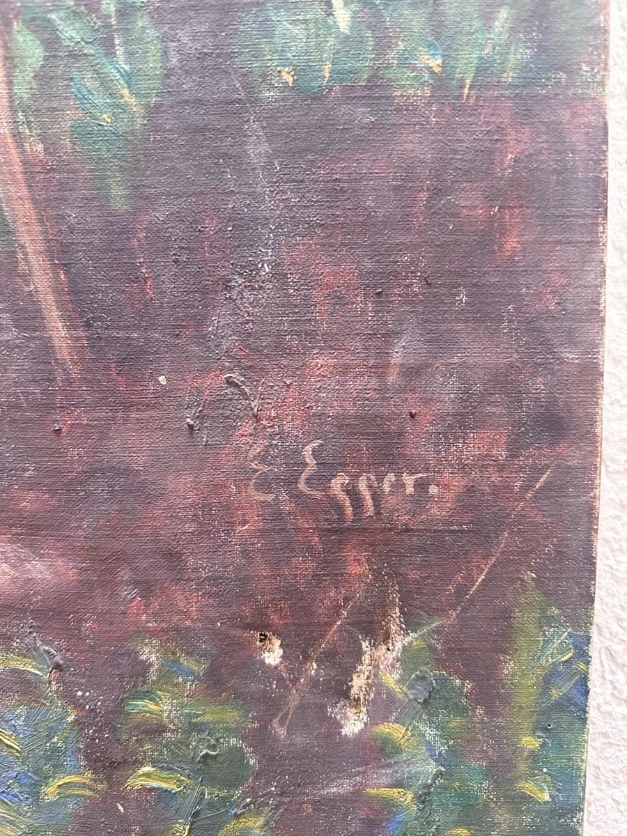 Dipinti: Ernst EGGER (1874-1973) | Grande huile sur toile  – Usato da Gampelen venduto da theboywhoworks 1