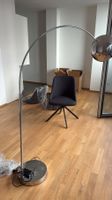 Modern Chrome Arc Floor Lamp