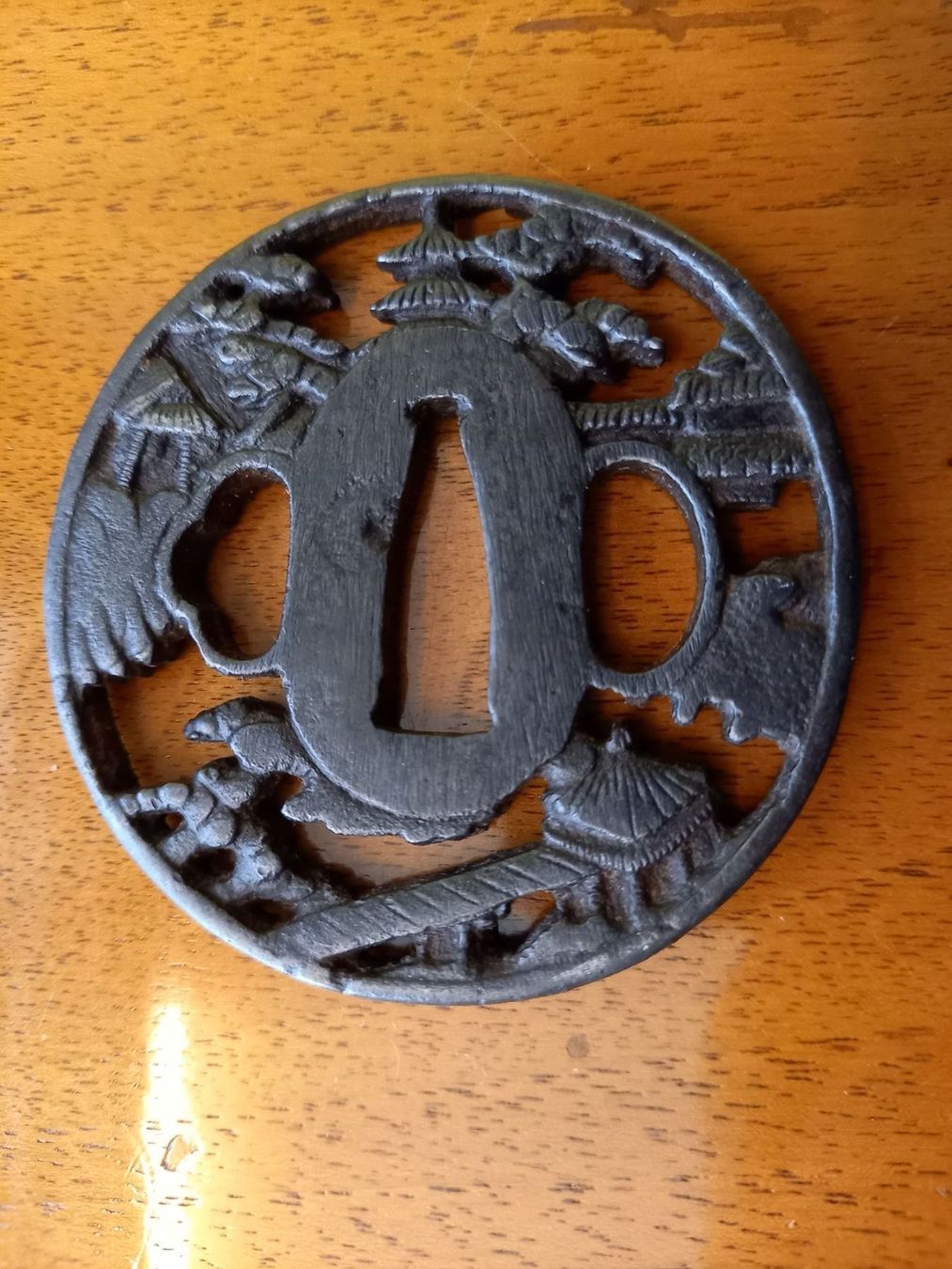 Arte internazionale: beau tsuba en fer 19 è. s. signé ? – Usato da Lausanne venduto da leneko 4