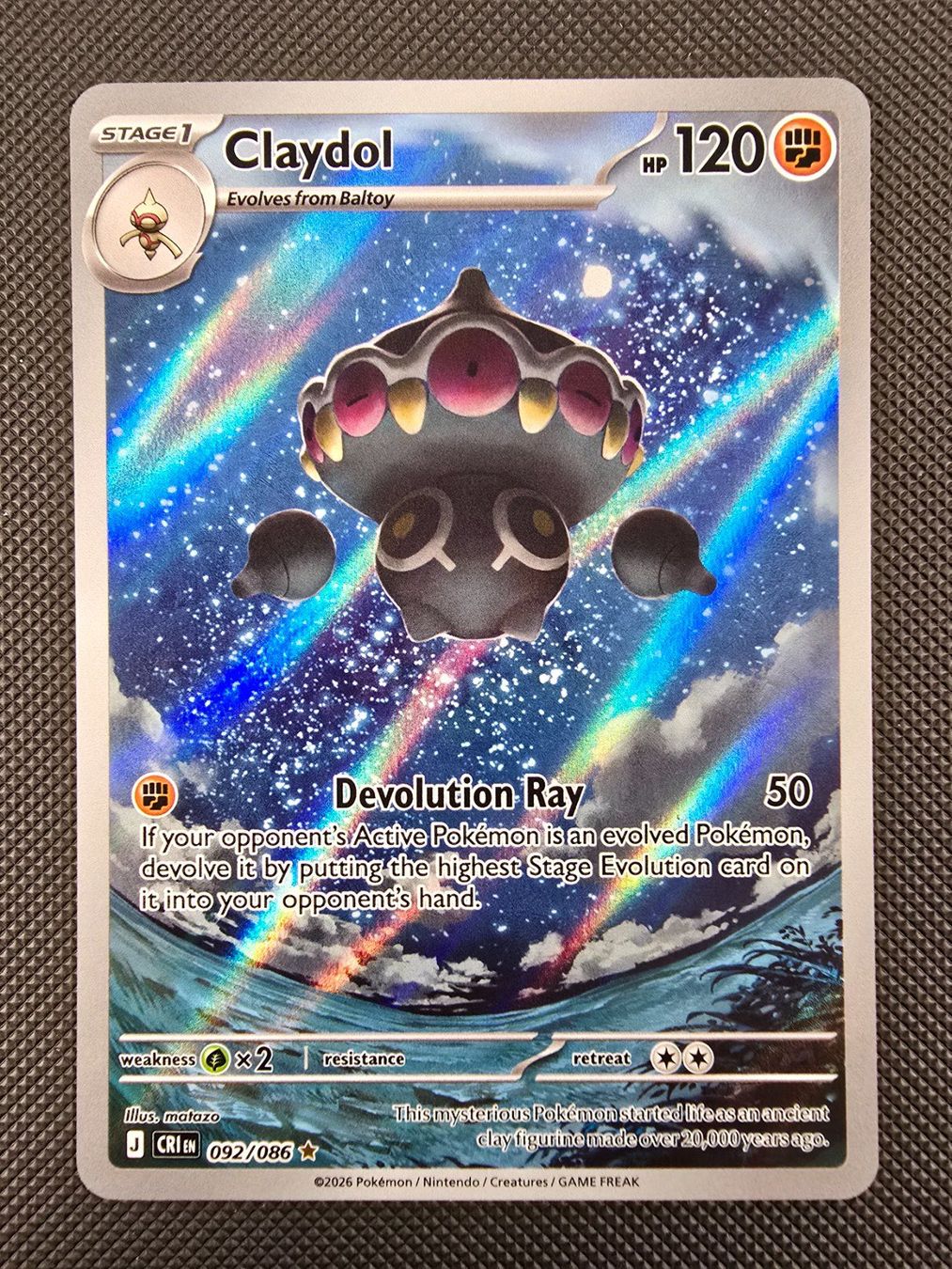 🔥 Pokémon Karte Claydol - CRI EN 092 - 2026 - HIT 🔥 (Gebraucht) in ...