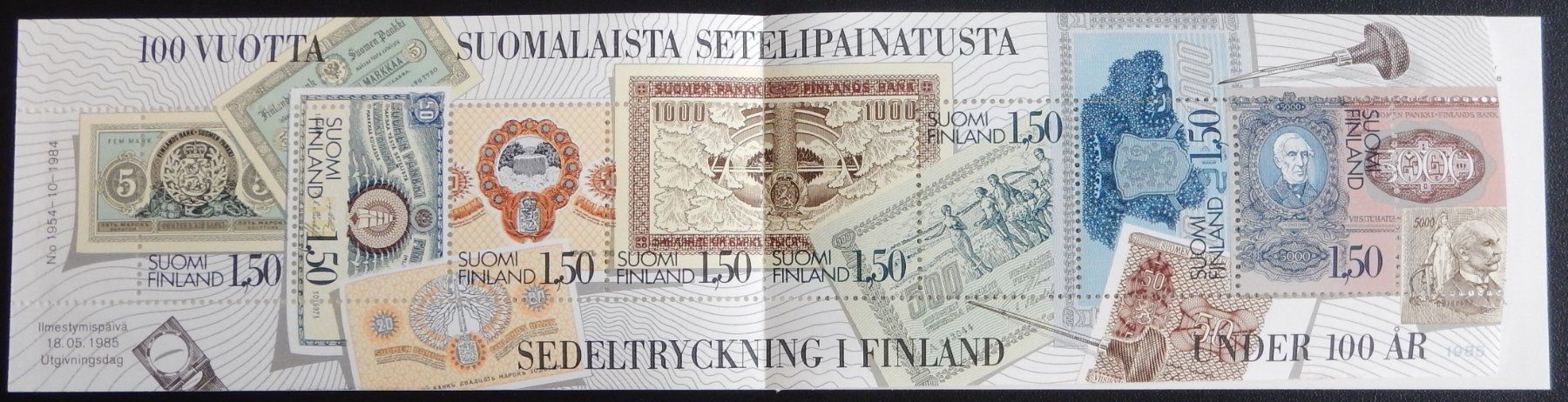 Tutti i francobolli: Finnland Block 1985 ** – Usato da Zürich venduto da Muehlekauf 1