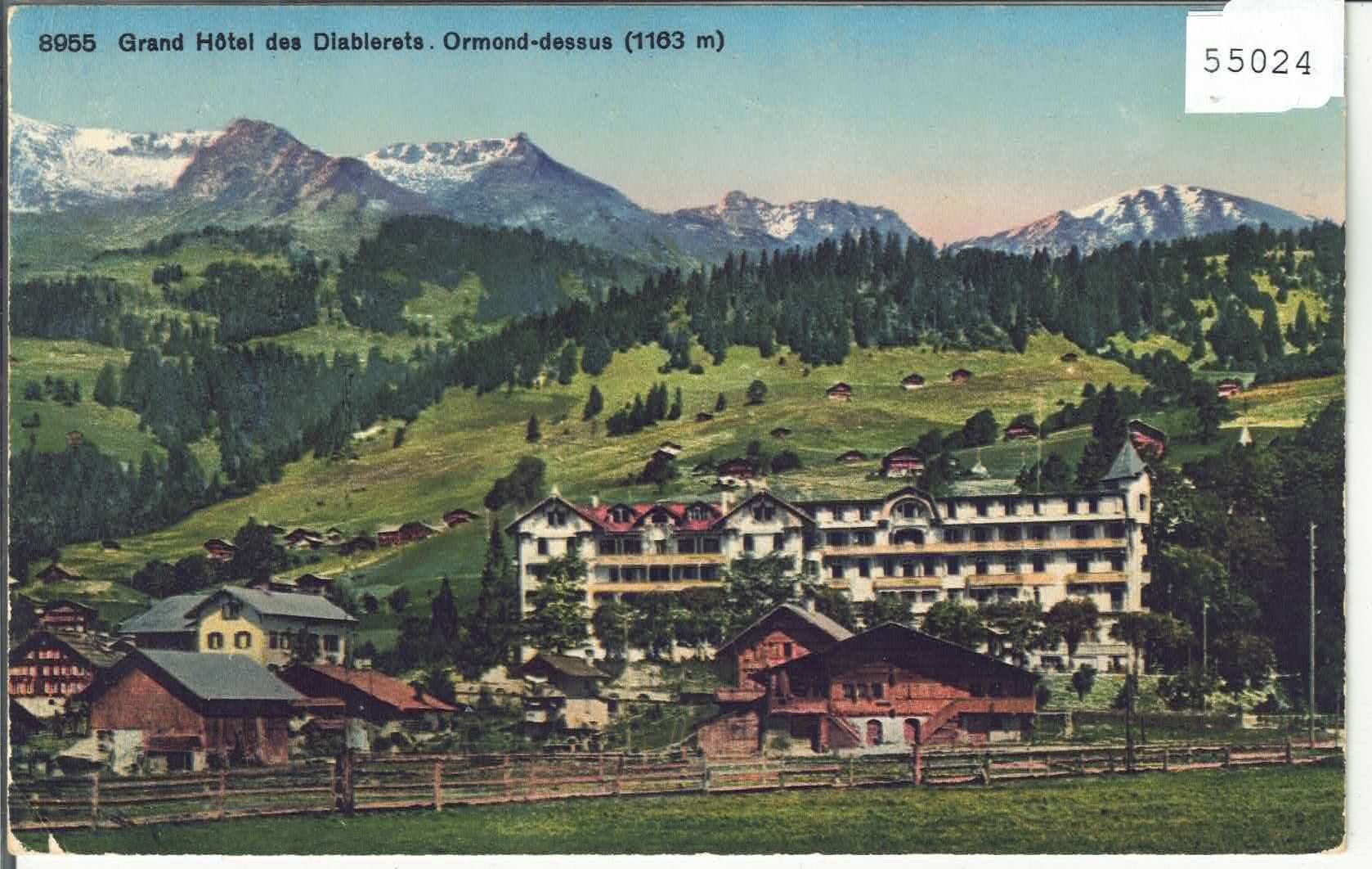 Ansichtskarten: Grand Hotel des Diablerets - Ormond-dessue - Litho – Gebraucht aus Ettingen von Kartenplanet