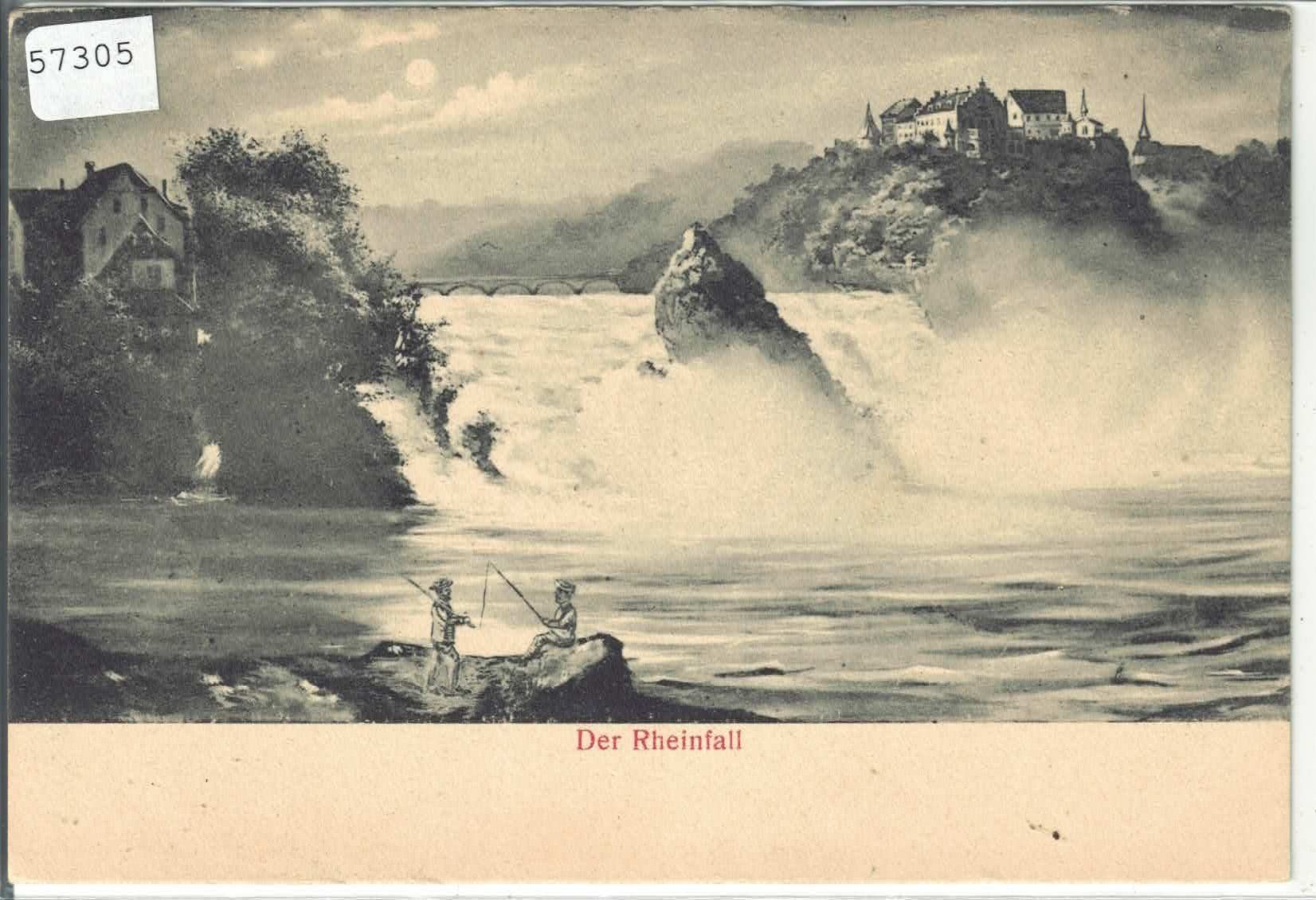 Cartes postales: Rheinfall mit Fischer – D'occasion à Ettingen par Kartenplanet