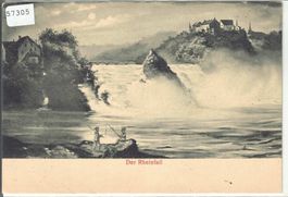 Rheinfall mit Fischer