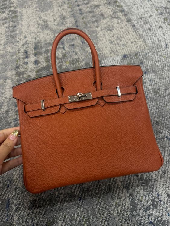 Sac Hermès Birkin 25 Togo PHD cuivre (Neuf (Voir description)) à