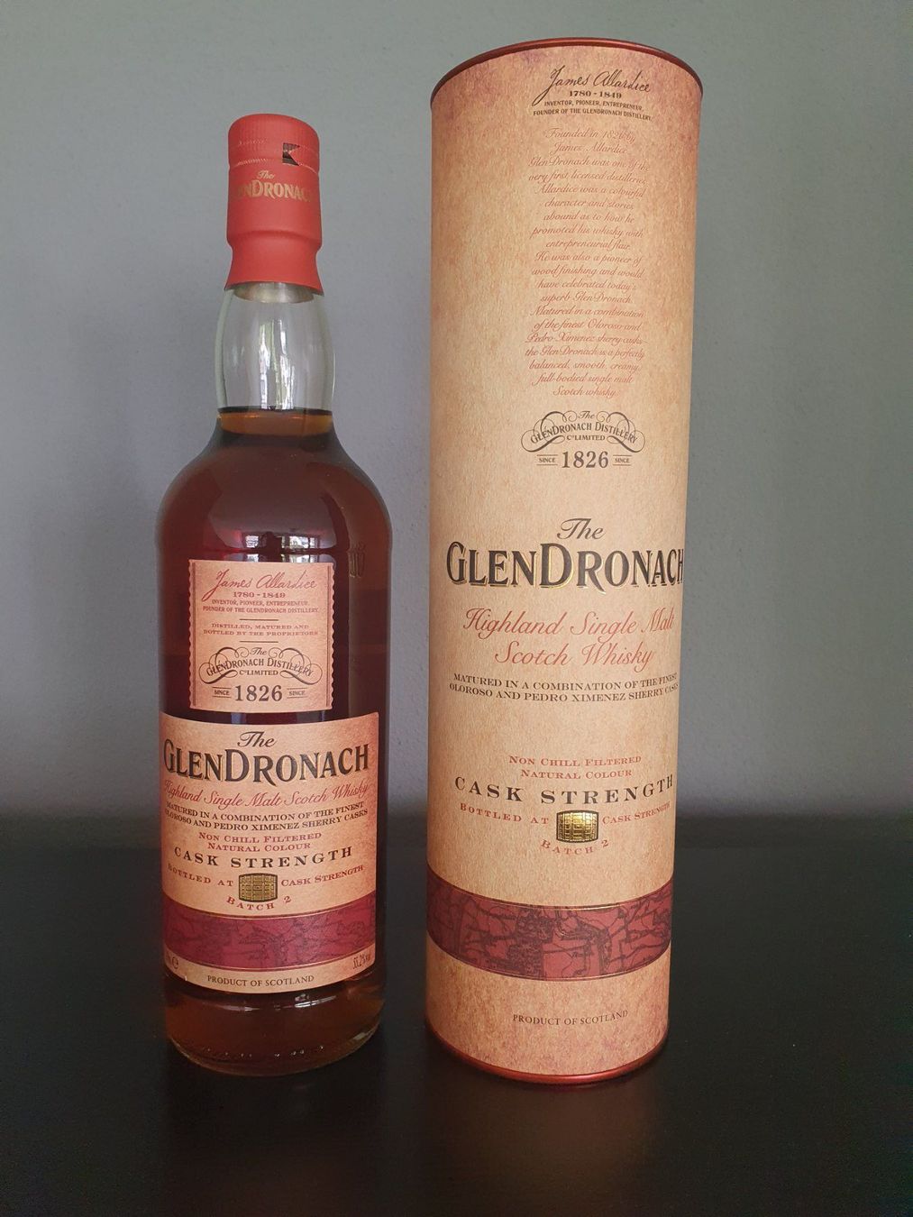 Glendronach Spirituosen: Glendronach Cask Strength Batch 2 Single Malt Scotch Whisky – Neu und originalverpackt aus Döttingen von tho_dq6x