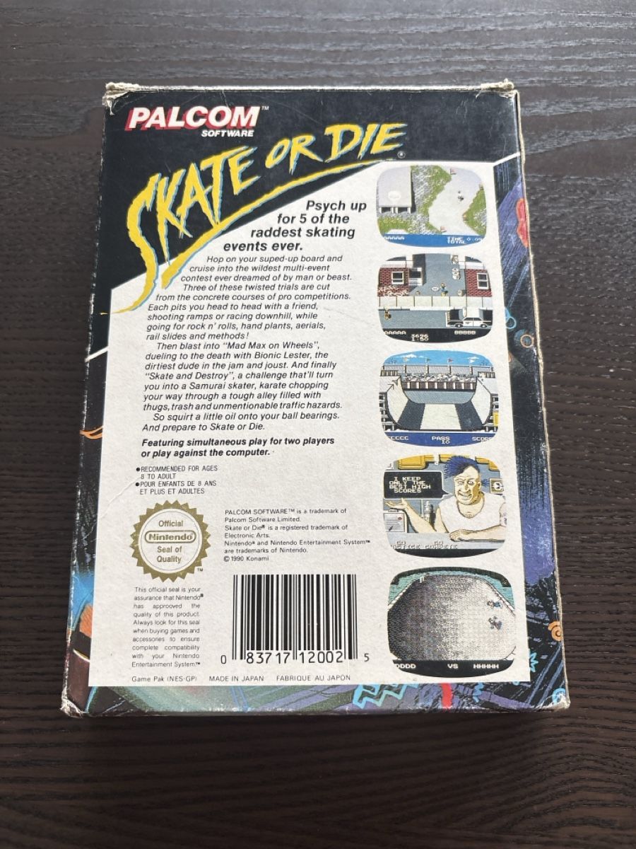 Nintendo Giochi: Jeu Retro Skate Or Die Nintendo Nes – Usato da Meyrin venduto da did_bqr5 1