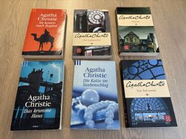 6 Agatha Christie Krimi Taschenbücher im Set