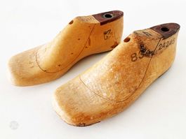 Kinder Schuhform Schuhleiste Holz Gr.27 Antik Vintage Deko