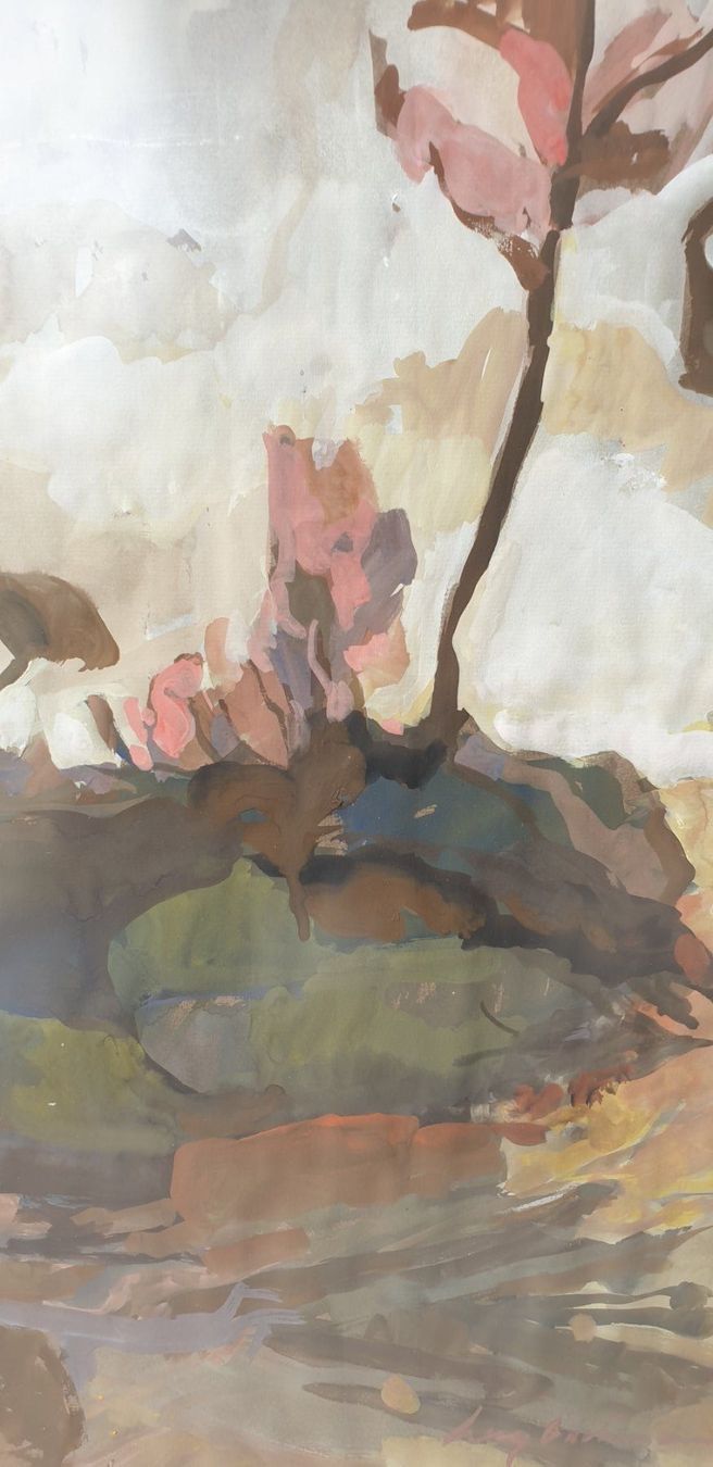 Dipinti: Gemälde Gouache Hugo Bachmann – Usato da Emmen venduto da magelan