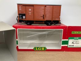 LGB Gartenbahn Spur G 4035 gedeckter Güterwagen DB braun
