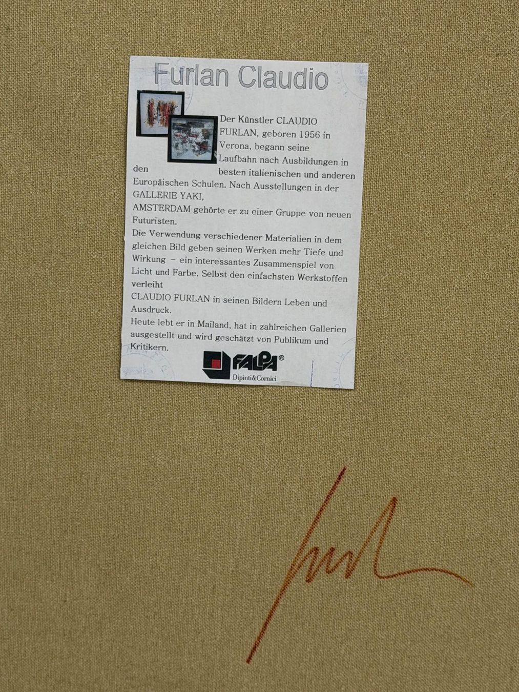 Gemälde: FUCLA - CLAUDIO FURLAN – Gebraucht aus Basel von PAUL_ART 8