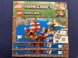 LEGO Minecraft Set 21152 Piratenschiff gebraucht