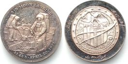 APOLLO 16 - 5TH MOON LANDING 1972 Silber PP
