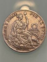 SILBER  5  DECIMOS PERUANA   1935      25 GRAMM