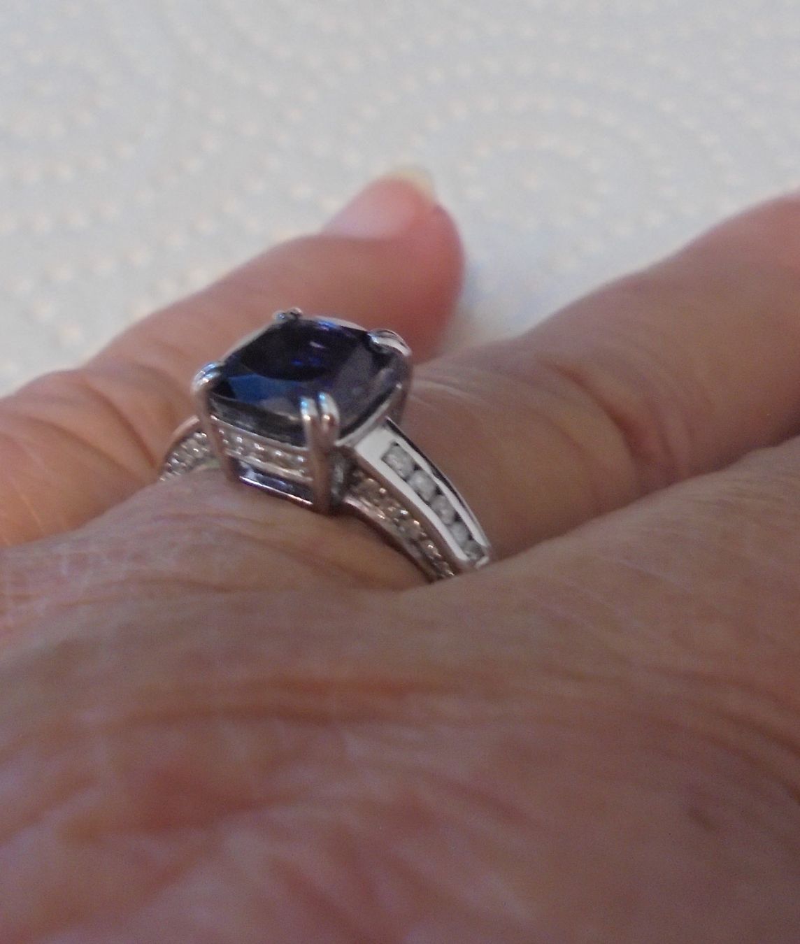Ringe: Echtschmuck: Ceylon-Iolith-Silberring 17/53 – Neu (gemäss Beschreibung) aus Zuchwil von maumauchi 2