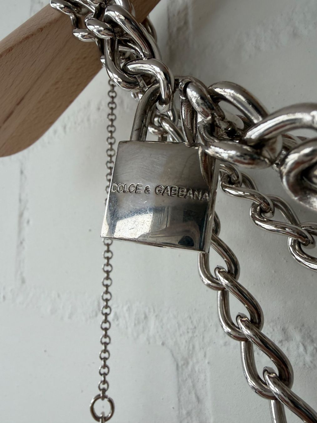 Dolce & Gabbana Cinture: D&G Kettengürtel silbrig – Nuovo (secondo la descrizione) da Brütten venduto da Rod816 1