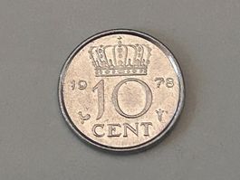 10 Cent (chiamata comunemente Dubbeltje) del 1978