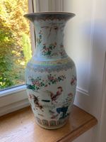 SEHR GRÖSSE ANTIKE VASE AUS CHINA, REPARIERT, WUNDERSCHÖN!