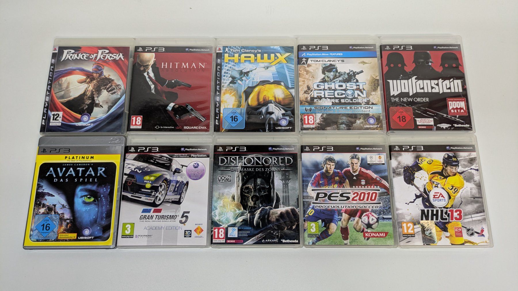 Sony Console: Sony PlayStation 3, 2 Controller, 10 Games – Usato da Menziken venduto da mame18 5