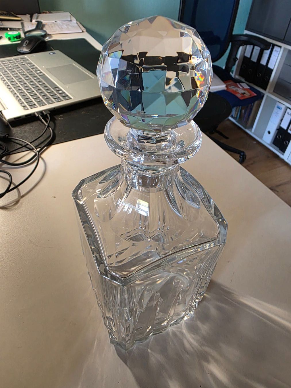 Carafes: schwerer Kristall Glas Karaffe Whiskey Dekanter – D'occasion à Walterswil BE par Lonitti 7