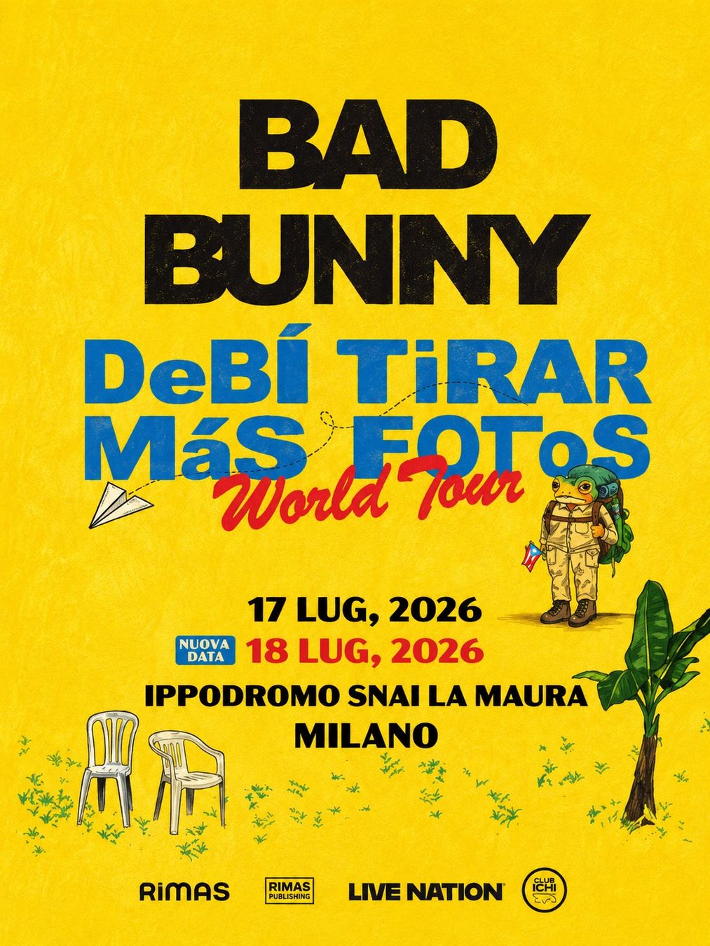 Biglietti: Concert Bad Bunny 18.07.26 Milan – Nuovo (secondo la descrizione) da Gordola venduto da gio_yy7r