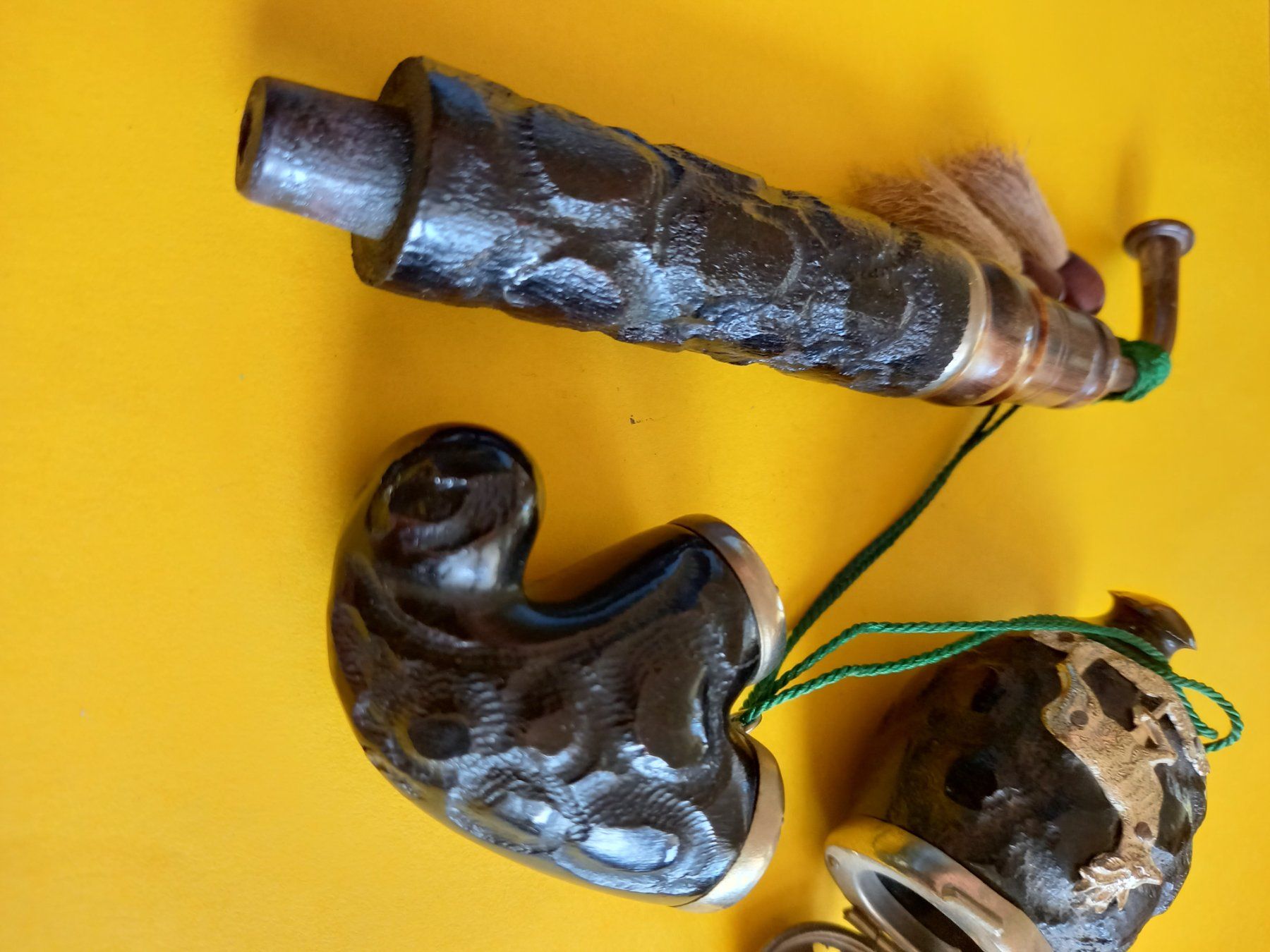 Pipe & Accessori: Pipe à tabac en bois, avec décor cerf – Usato da Rossens FR venduto da Souris1 8