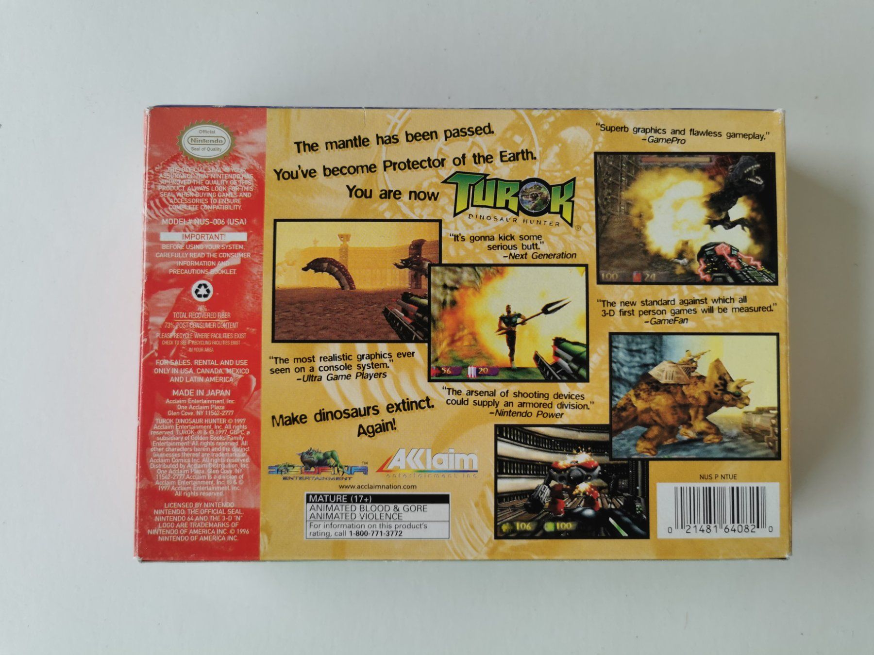 Nintendo Spiele: N64 - Turok Dinosaur Hunter OVP – Gebraucht aus Lenzburg von  1