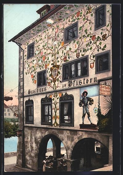 Cartoline postali: AK Luzern, Gasthaus zu Pfistern – Usato da Berlin venduto da bartko-reher