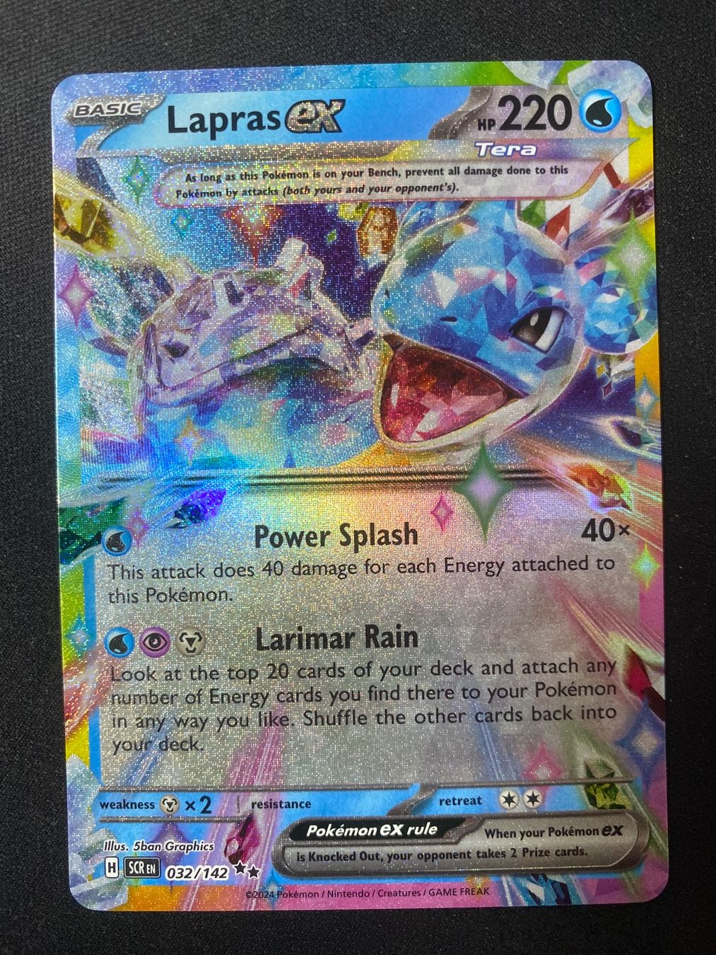 Pokémon Carte collezionabili: Lapras ex 32 - Double Rare - Stellar Crown - EN – Nuovo (secondo la descrizione) da Hausen AG venduto da Shrade