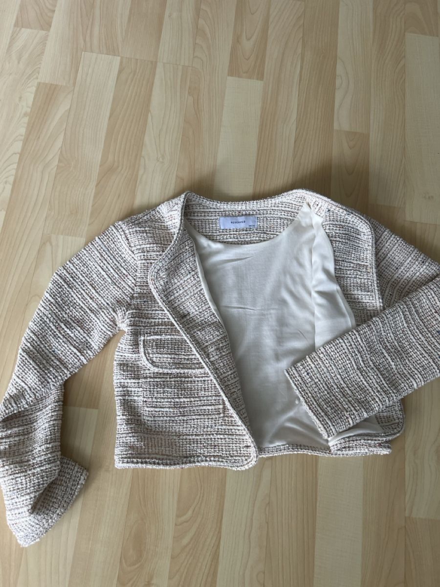 Giacche & Cappotti: Strickjacke beige strukturiert neu – Nuovo e nell'imballaggio originale da Villmergen venduto da KIWI7983 1